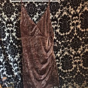 Velvet mini dress
